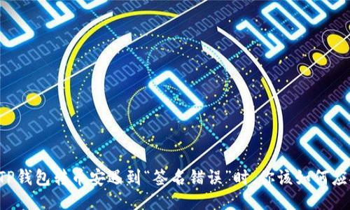 当TP钱包转币安遇到“签名错误”时,你该如何应对?
