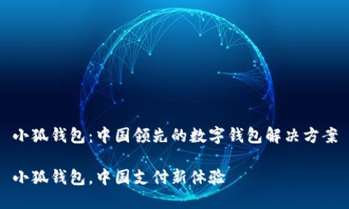 小狐钱包：中国领先的数字钱包解决方案

小狐钱包，中国支付新体验